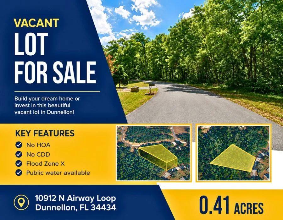 Oversized 0.41-Acre Lot with Public Water in Citrus Springs, FL!