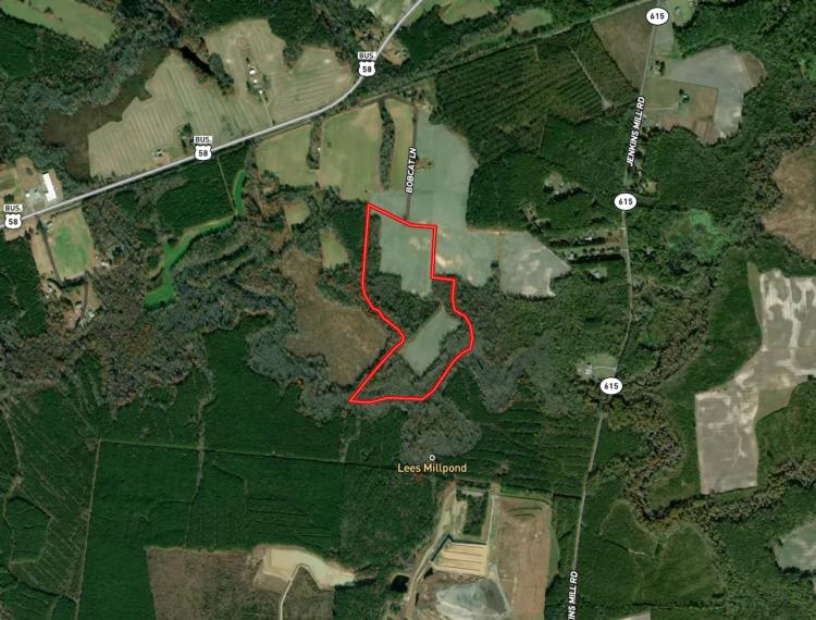 55 acres of Farm and Timber Land for Sale in Isle of Wight County VA!
