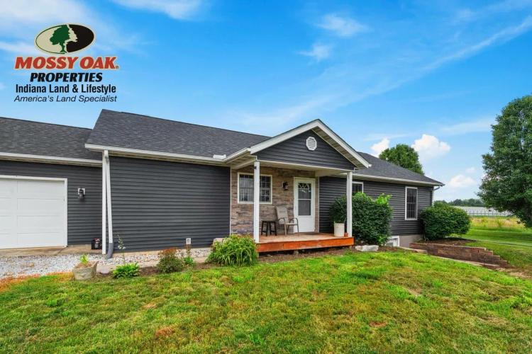 HOME FOR SALE - POND- 5.35 +/- AC  - GOSPORT, INDIANA - MONROE COUNTY