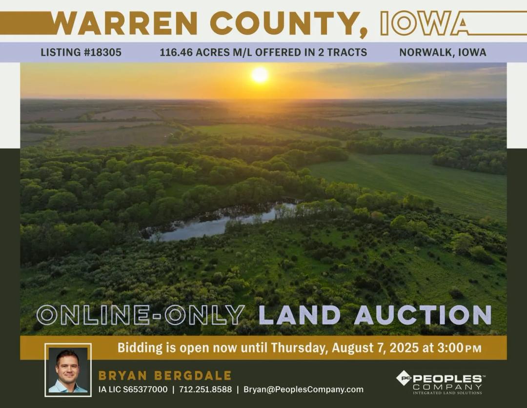 Listing #18305 - 116.46 acres in Warren County, IA