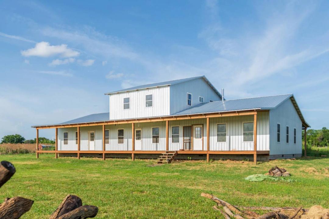Texas sized front porch on 25 acres!