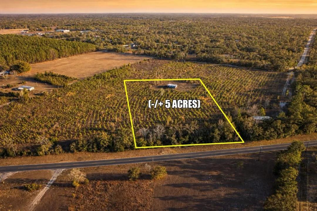 1974 MH on 5 AC - Bronson, FL