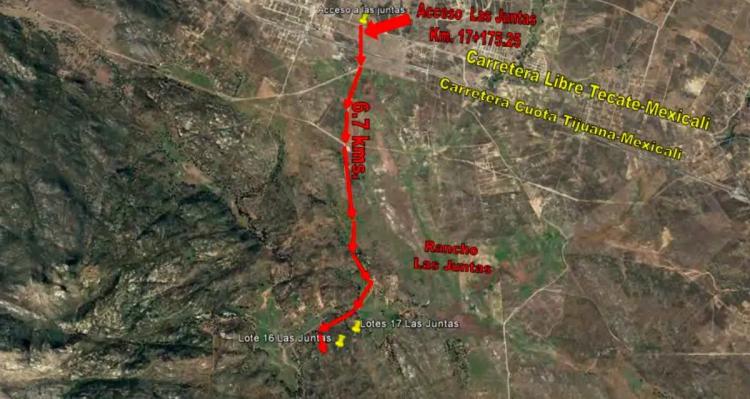 Land For Sale, Santa Verónica, Tecate, B.C., 4.94 Acres.