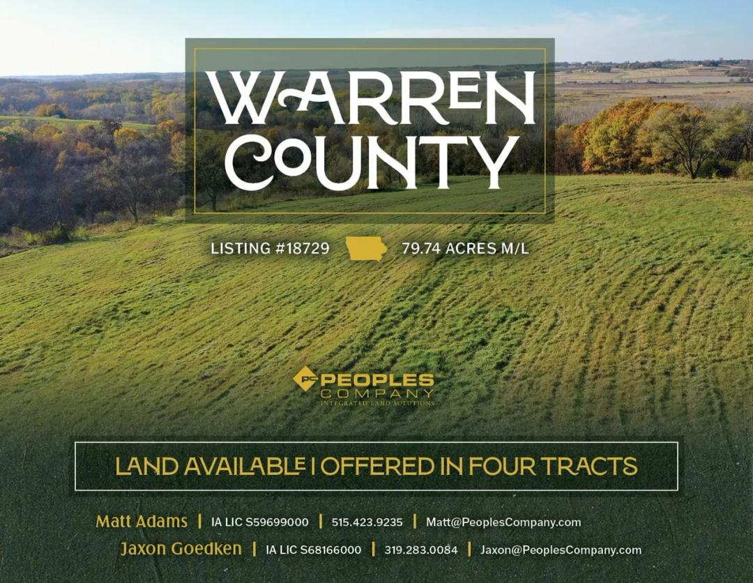 Listing #18729 - 79.74 acres in Warren County, IA
