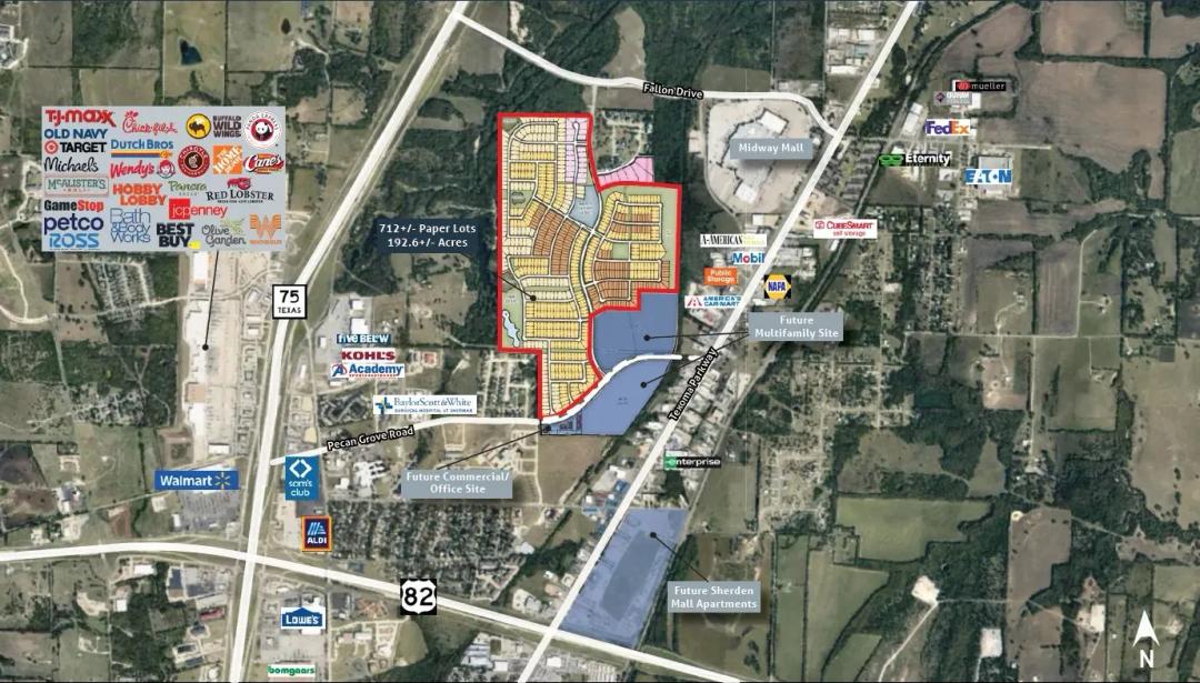 712+/- Single-Family Paper Lots 192.6+/- Acres | Sherman, TX