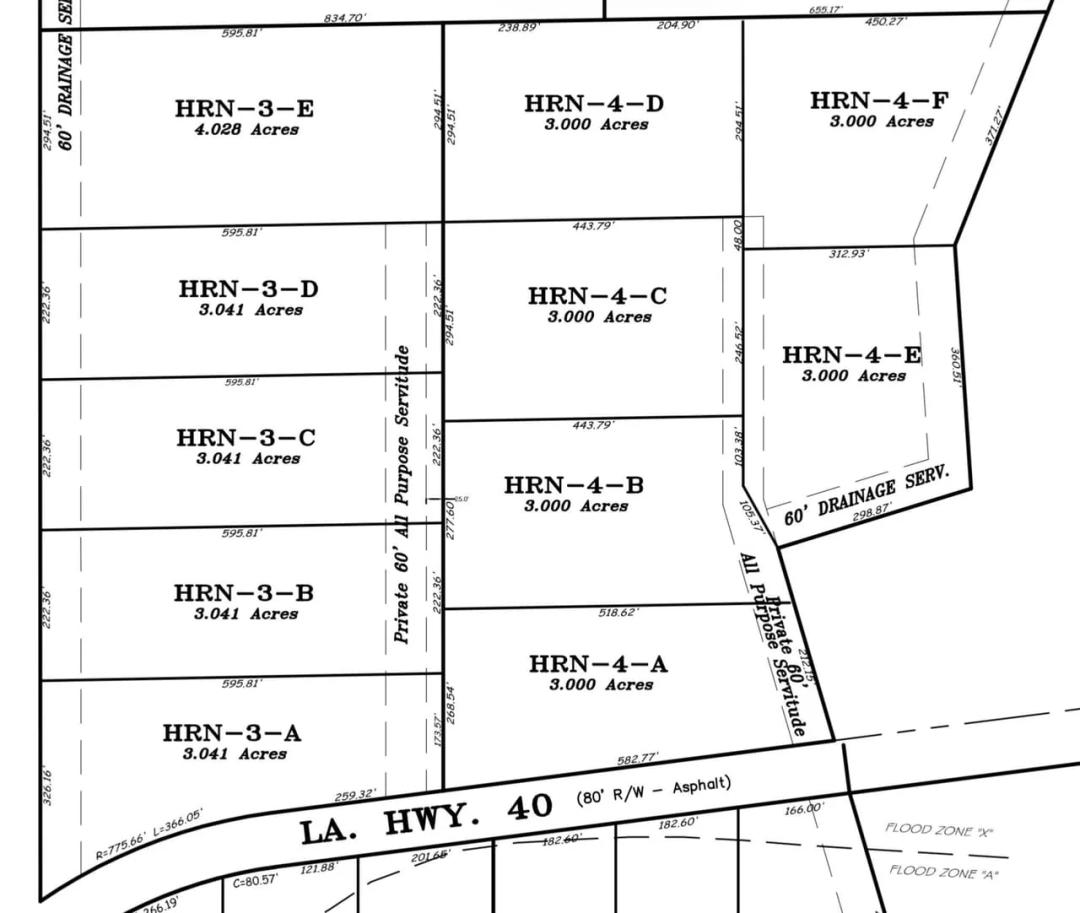 Large Acreage Homesite and Peaceful Country Living Lot HRN-3-A
