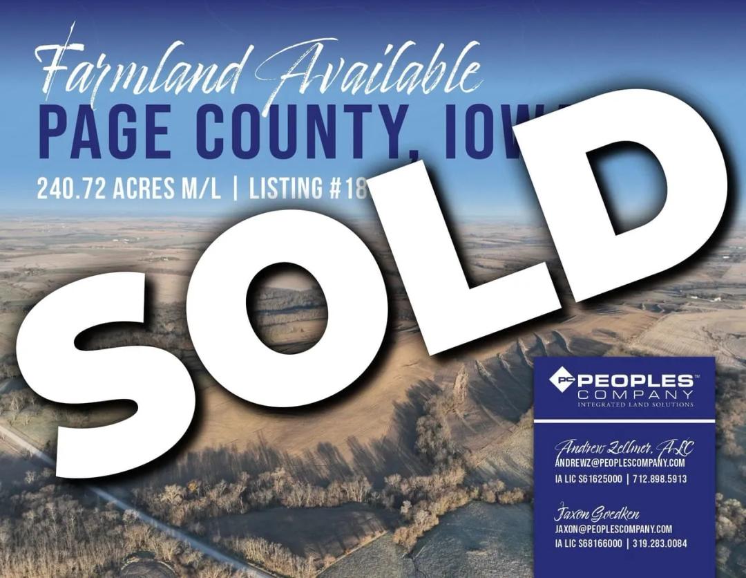 Listing #18027 - 240.72 acres in Page County, IA