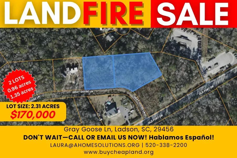 Rare Adjacent Vacant Lots Available Together at a Huge Discount!