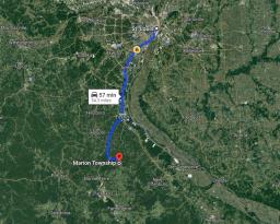 Direction from St Louis