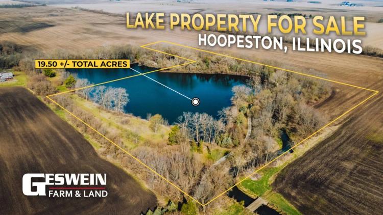 19.5 +/- Acres Hoopeston Area Lake Getaway