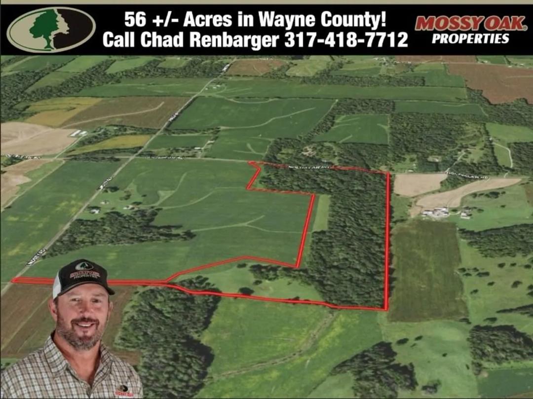 56-Acre Scenic Property in Wayne County, IN