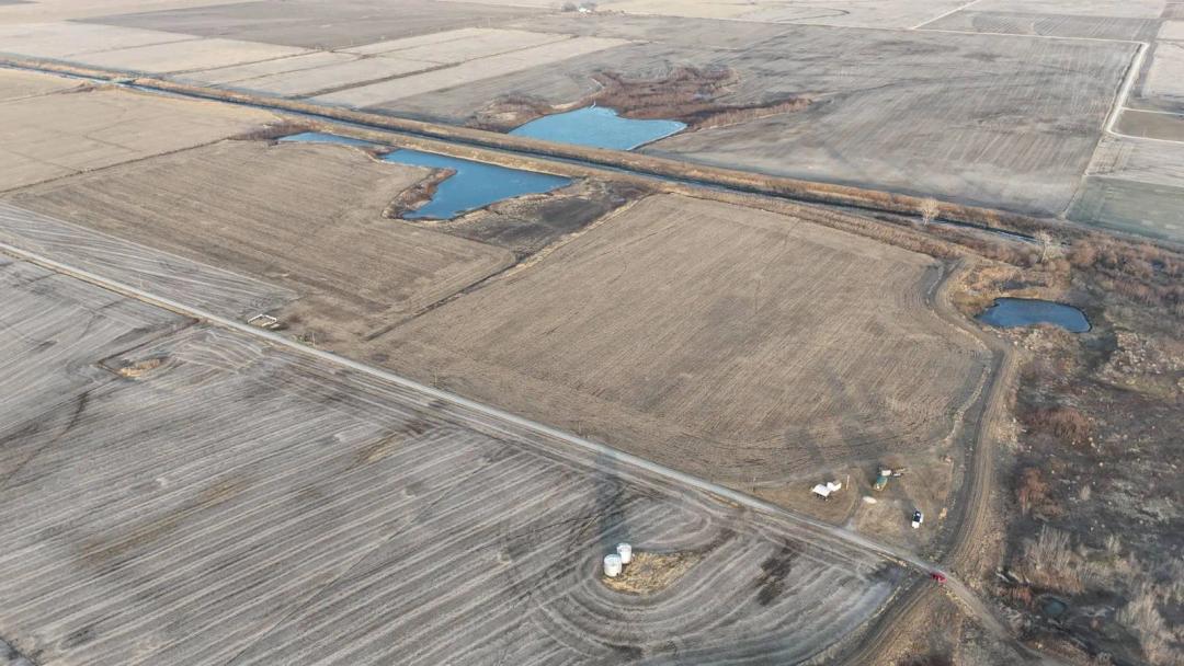 Cropland with waterfowl habitat!