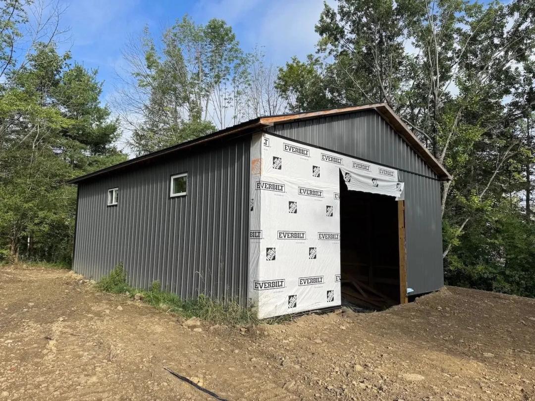 Pole Barn minutes from Rushford Lake with Owner Financing in Caneadea NY 7899 Slusher Hill Rd