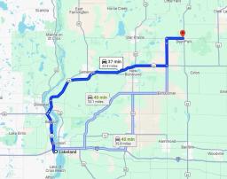 Directions from Lakeland