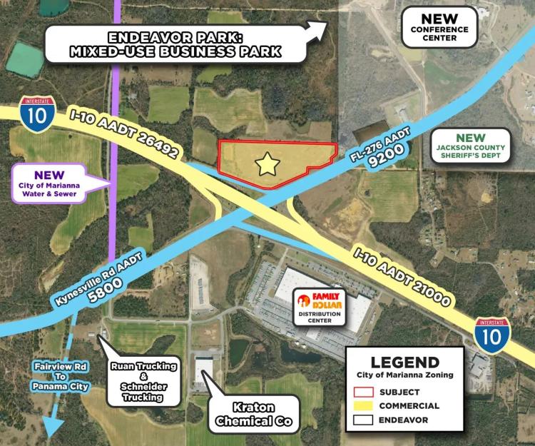 25+/- Acres of Commercial land in Marianna
