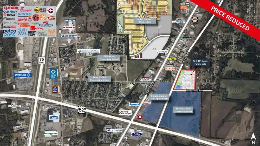 96 | 40' Single Family Paper Lots | Sherman, TX