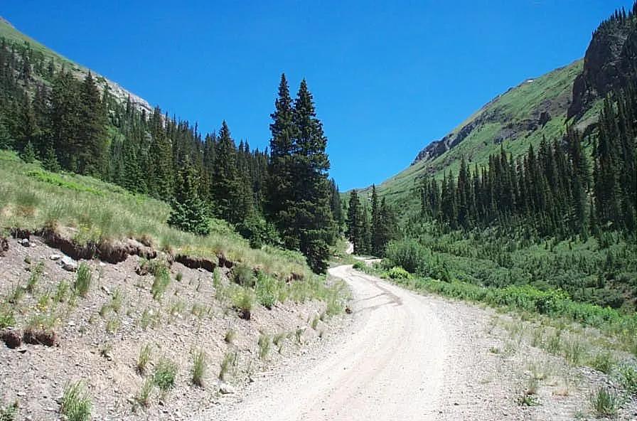 Mountain land Treed parcel with Stoney pass road frontage * Silverton Howardsville Old Hundred Mine