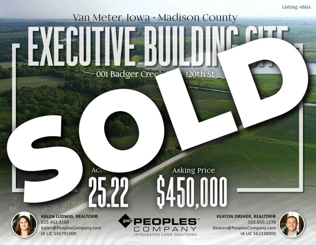 Listing #18144 - 25.22 acres in Madison County, IA