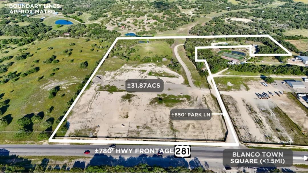 31.87ACs Commercial, Investment  Land, Hwy. 281 Frontage - Blanco, TX