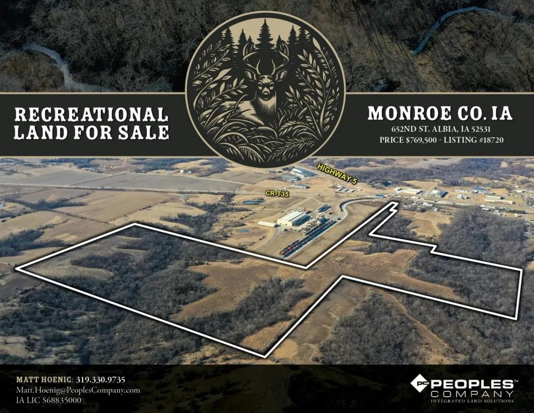 Listing #18720 - 135.00 acres in Monroe County, IA