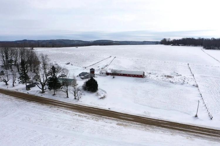 75 acres House with Barn, Farmland, Woods and Cabin in Wellsville NY 1433 Forsythe Rd