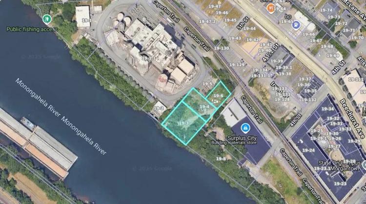0.61 Acres with River Frontage in Morgantown