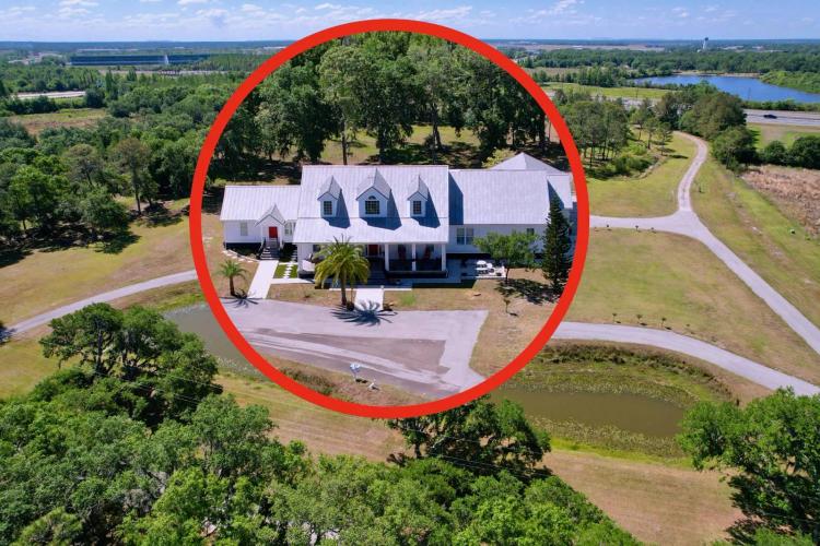 Luxury Estate Home and Lakeland Land! 16.2 Acres