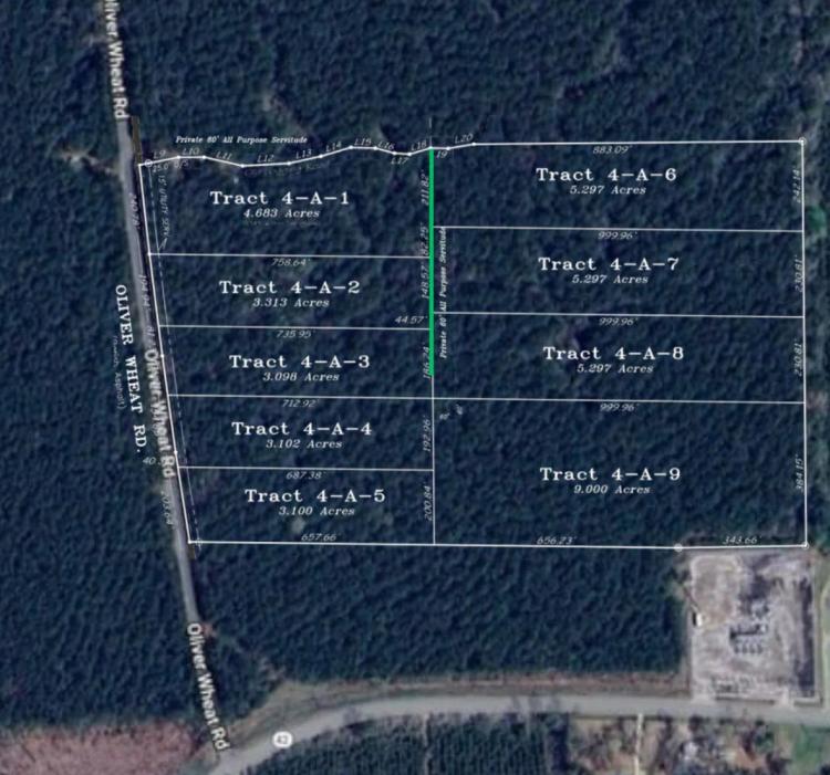 9.00 Acres at  Oliver Wheat Rd