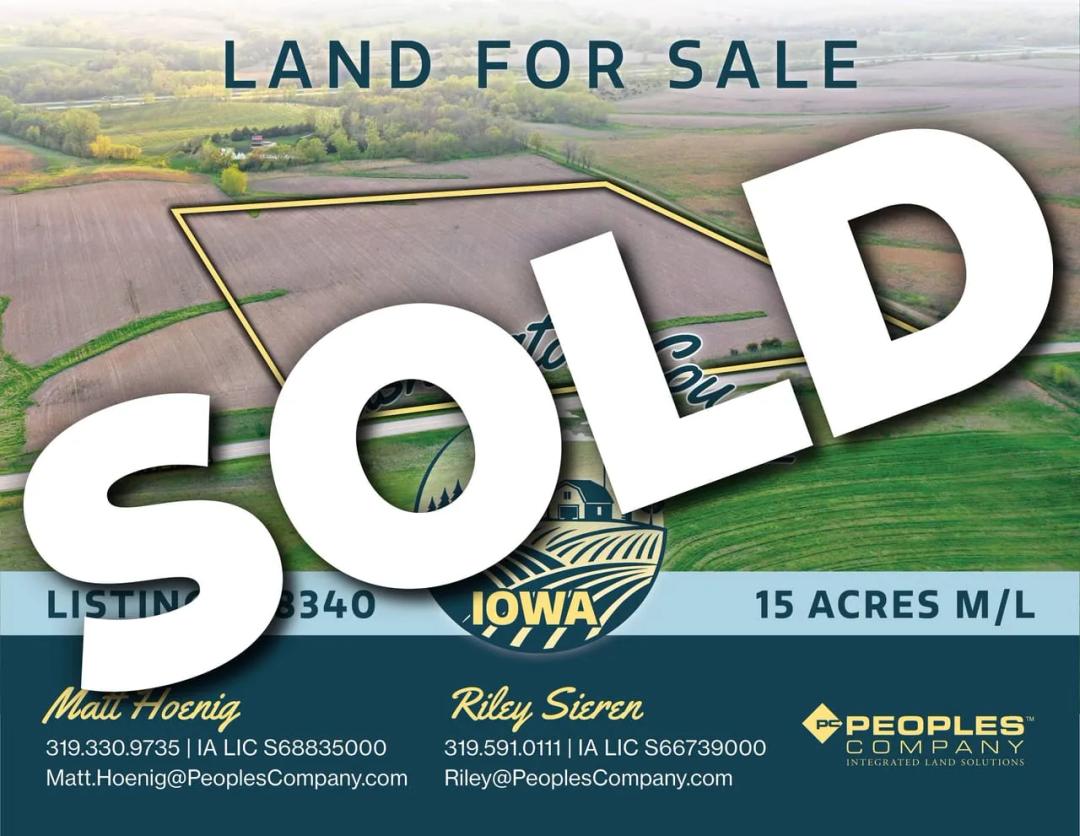 Listing #18340 - 15.00 acres in Washington County, IA