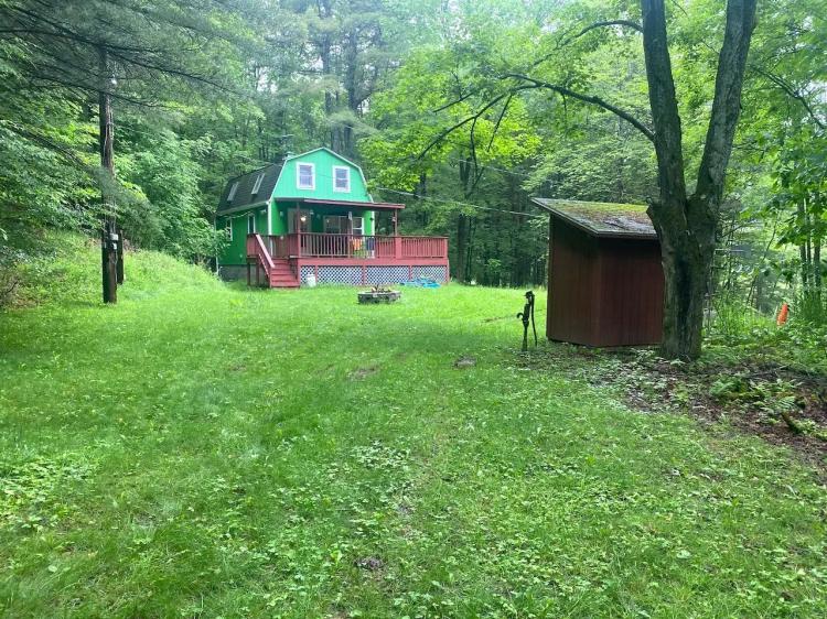 Cabin with Pavilion on 10 acres in Wirt NY 6524 Allentown Rd