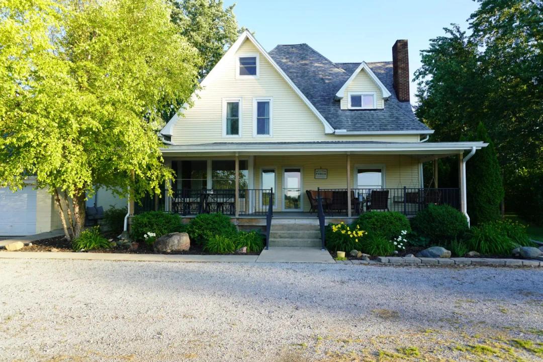 Country Home in Angola, Indiana for Sale - 5.7 Acres + Pond + Hunting Land!