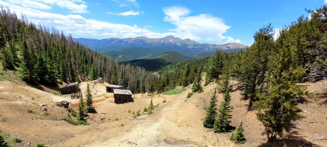 5 Historic Patented Mining Claims - Old Mining Buildings near Bonanza Colorado