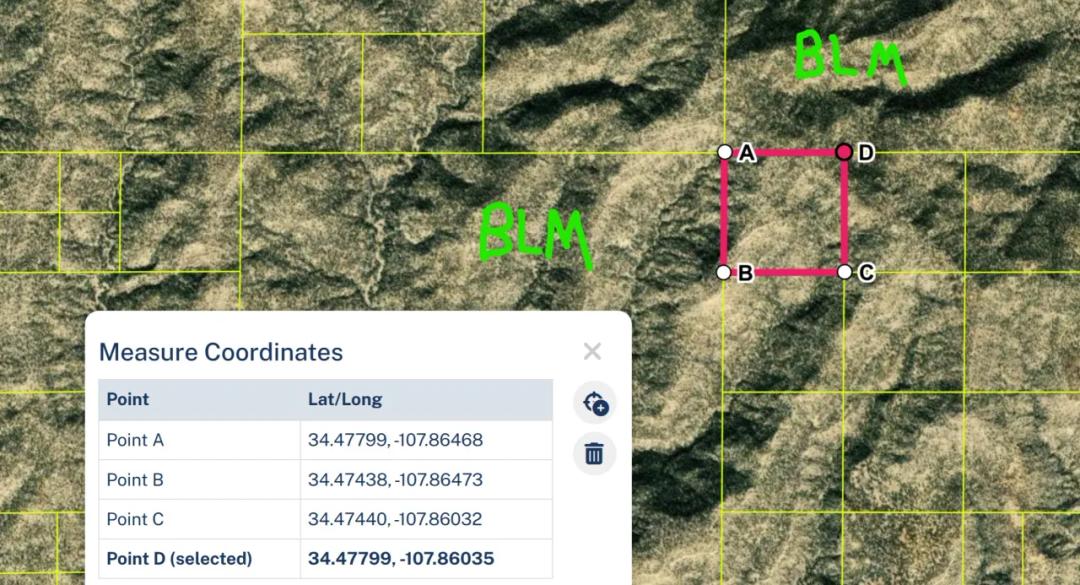 High point on the Mountain. Rugged Mountain land 40 acres western New Mexico