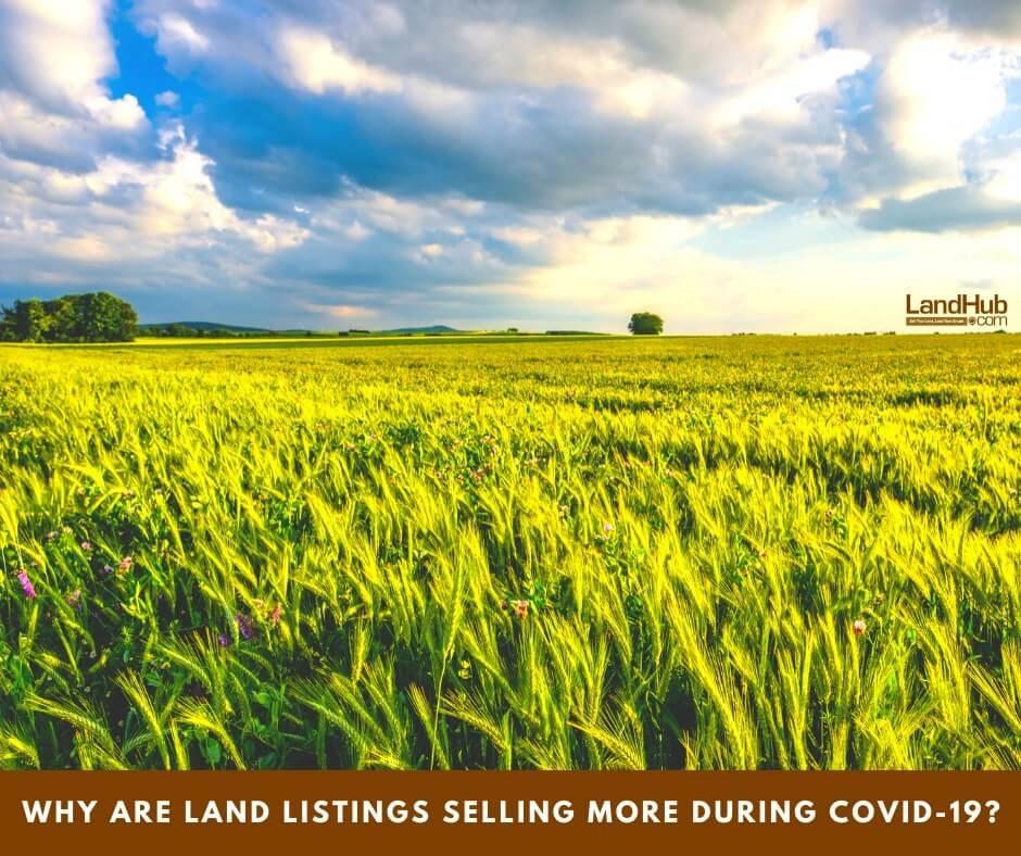 why are land listings selling more during covid-19?