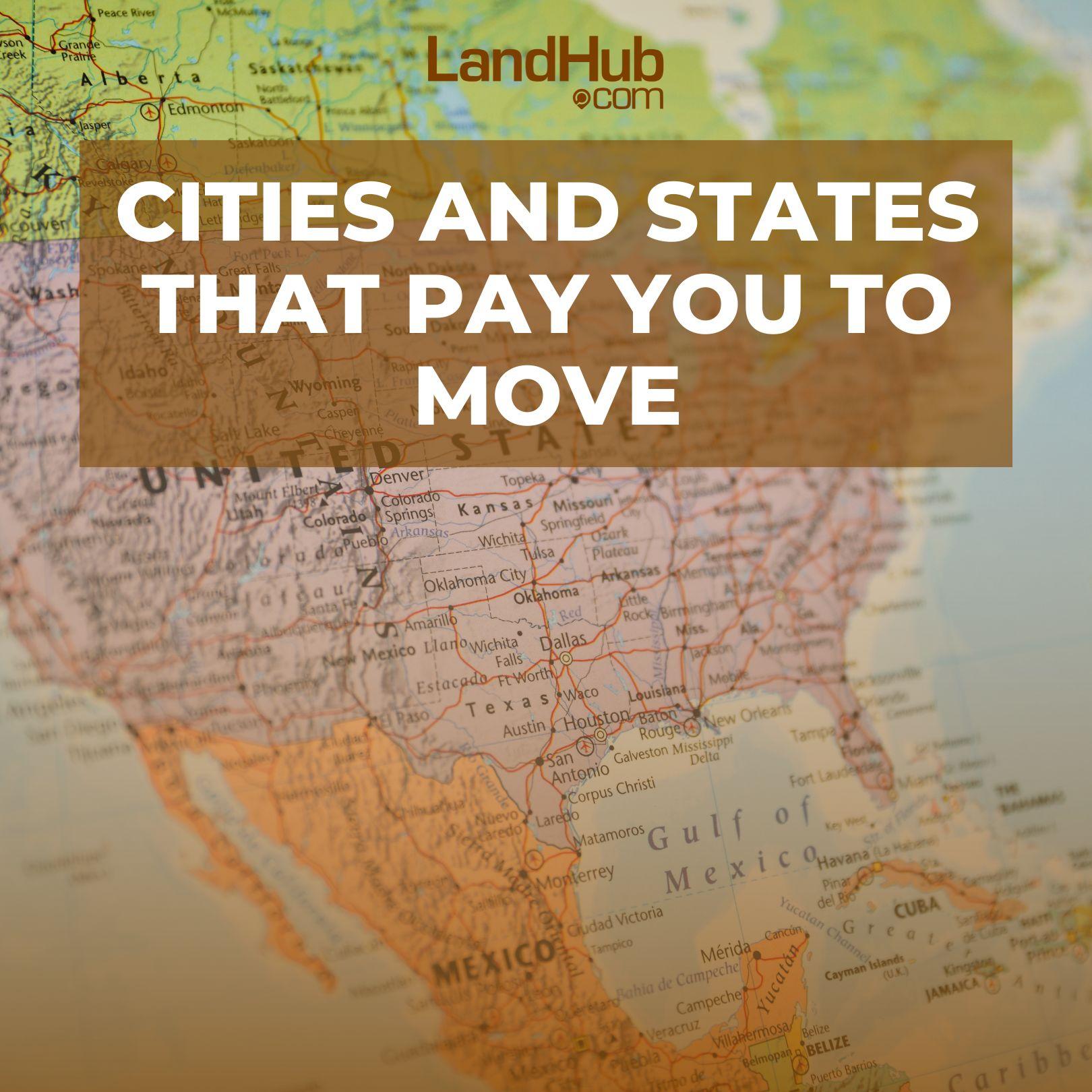 cities and states that pay you to move