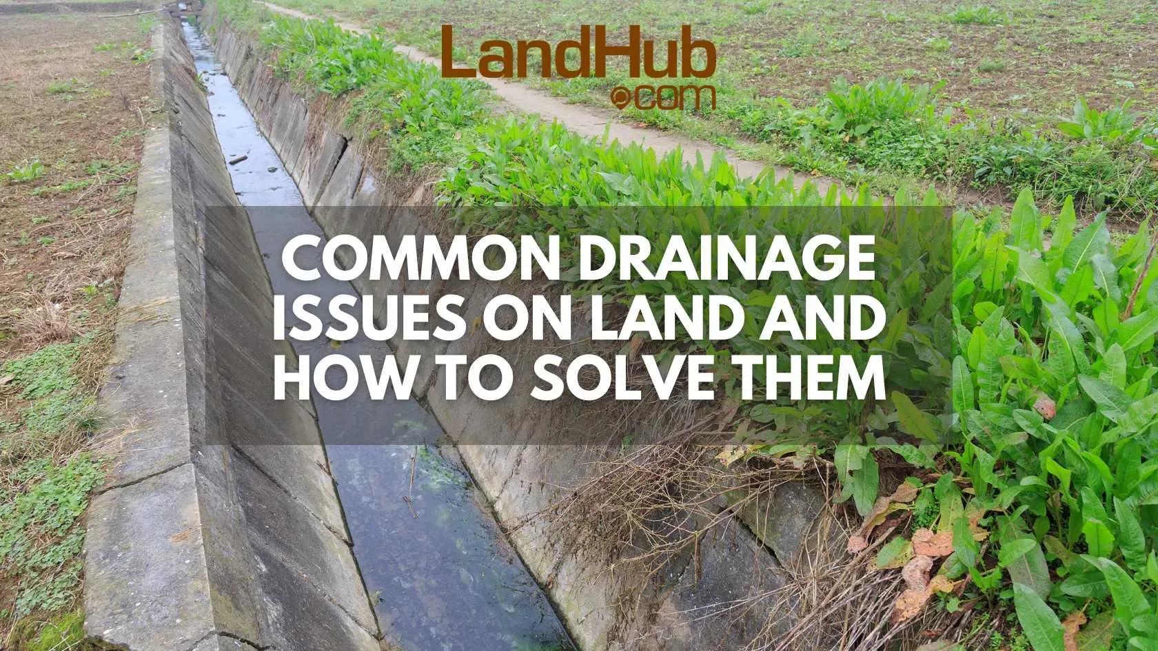common drainage issues on land and how to solve them