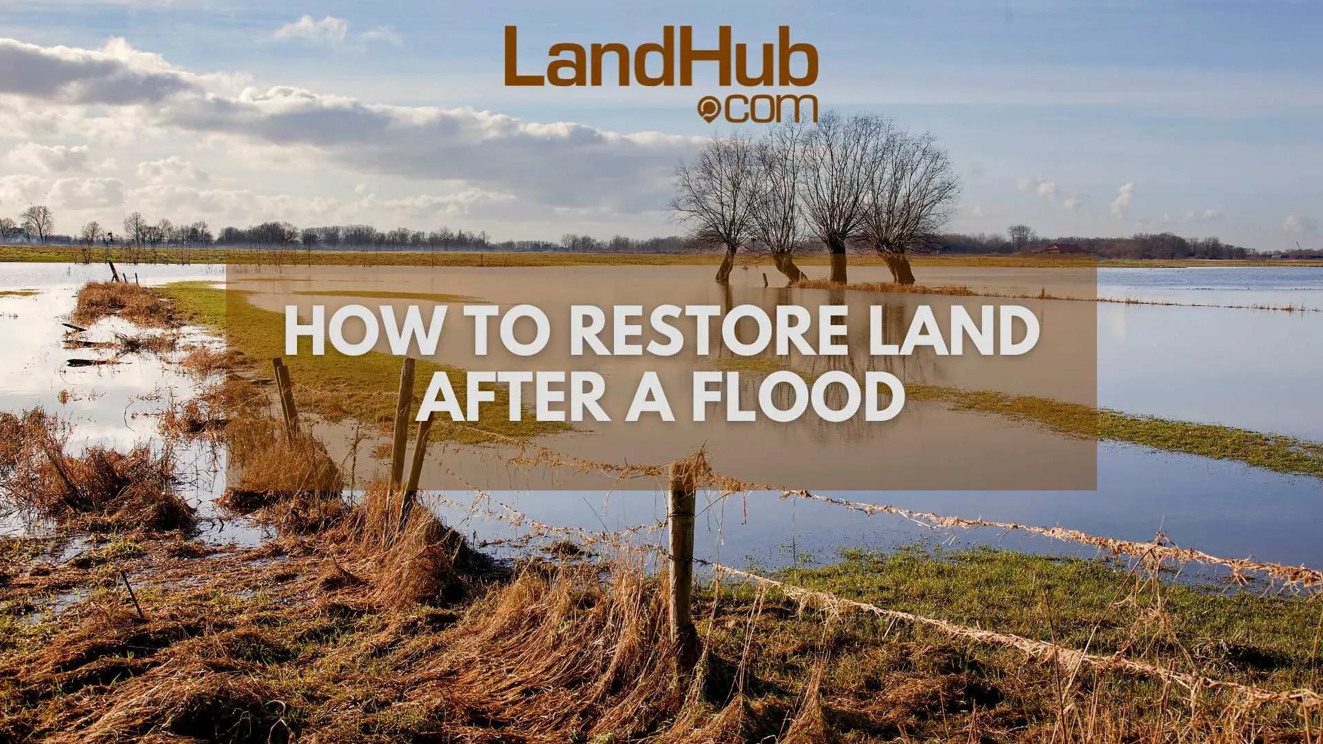 how to restore land after a flood