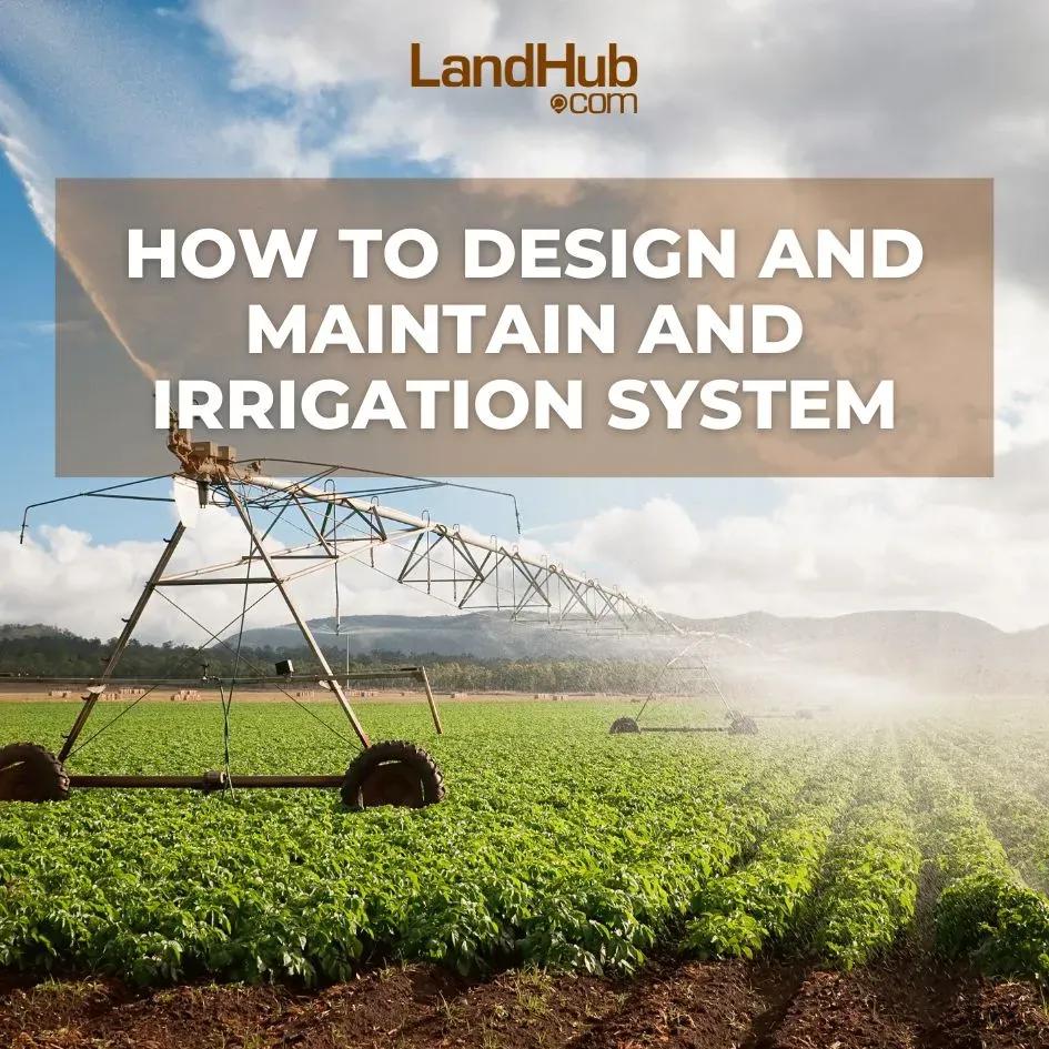 how to design and maintain an irrigation system