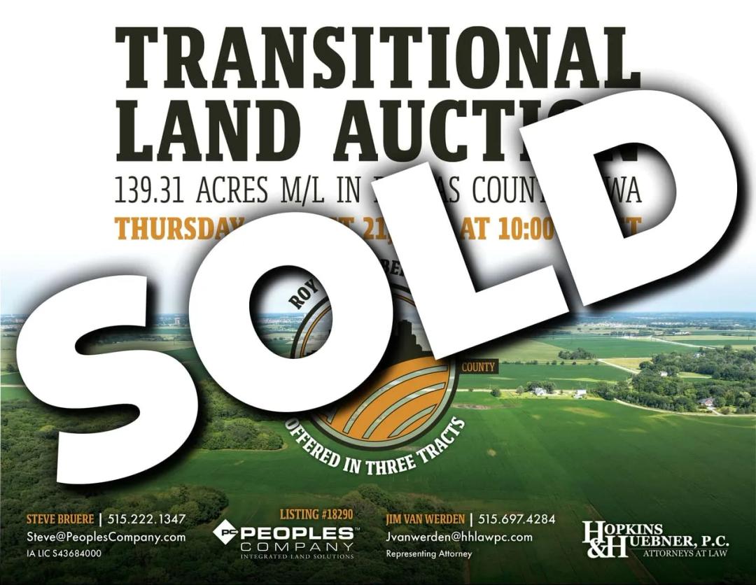 Listing #18290 - 139.31 acres in Dallas County, IA