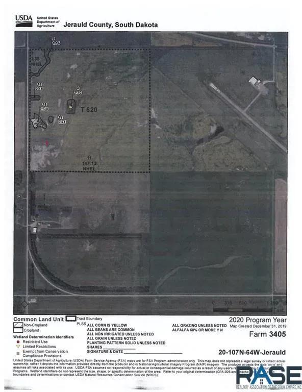 Jerauld County, South Dakota 159.8 Acres Farmland