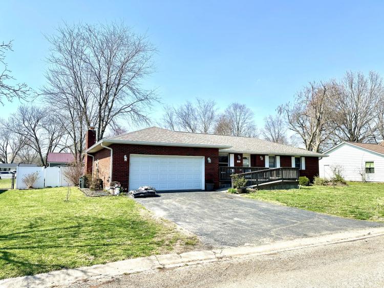 great home in a charming rural subdivision right next to the city golf course