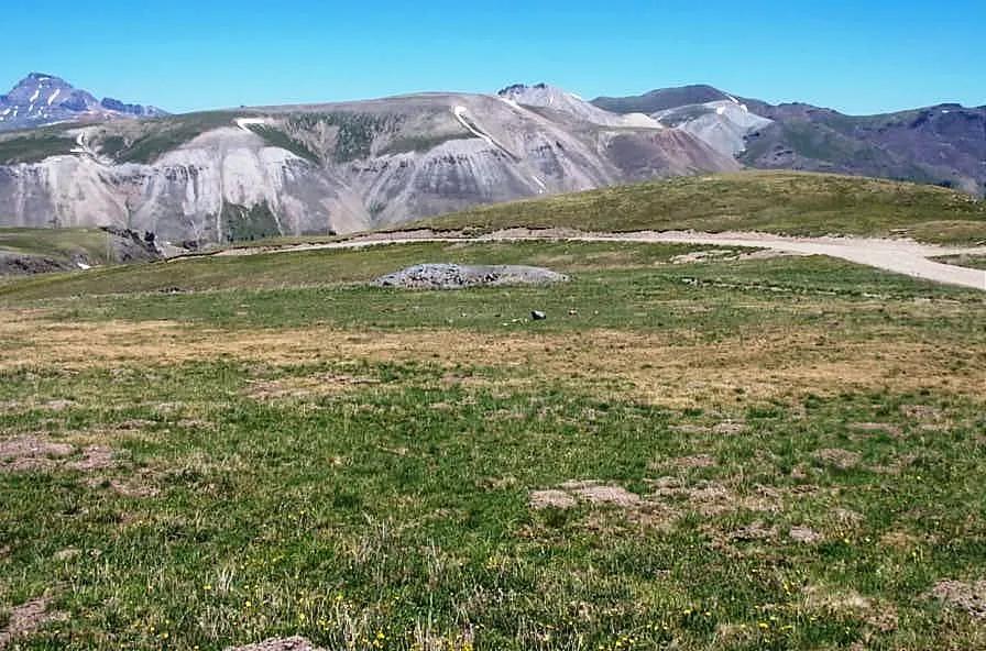 Base of Engineer Mountain * Sarah Wood patented mining claim