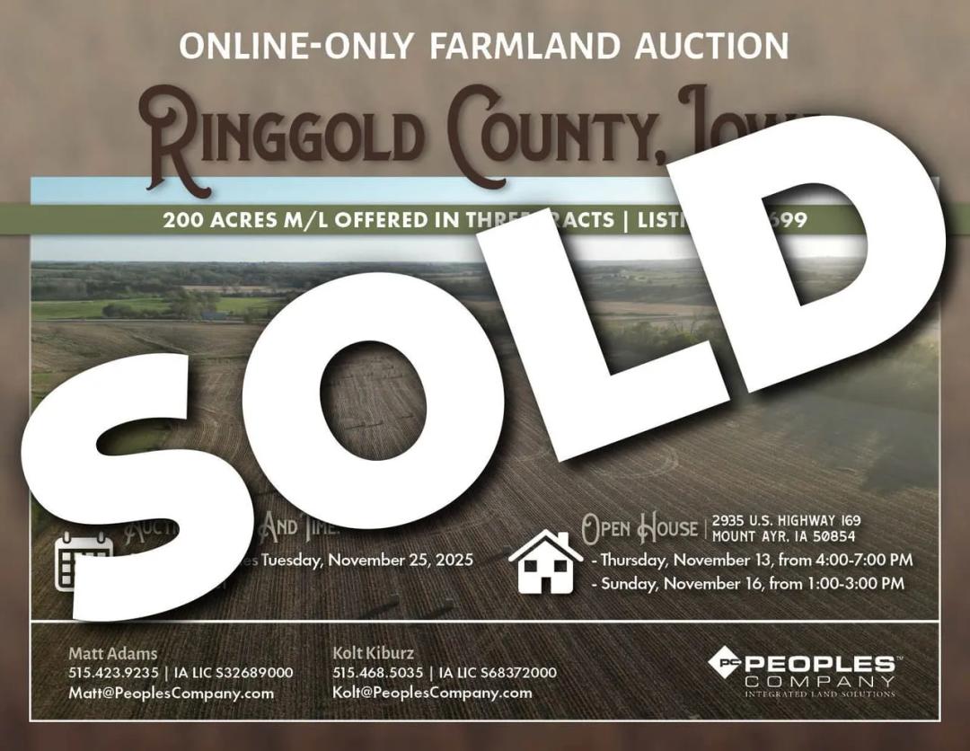 Listing #18699 - 200.00 acres in Ringgold County, IA