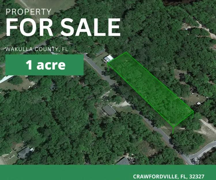1 Acre in Wakulla, FL - The Optimal Launchpad for Your Investment Journey!