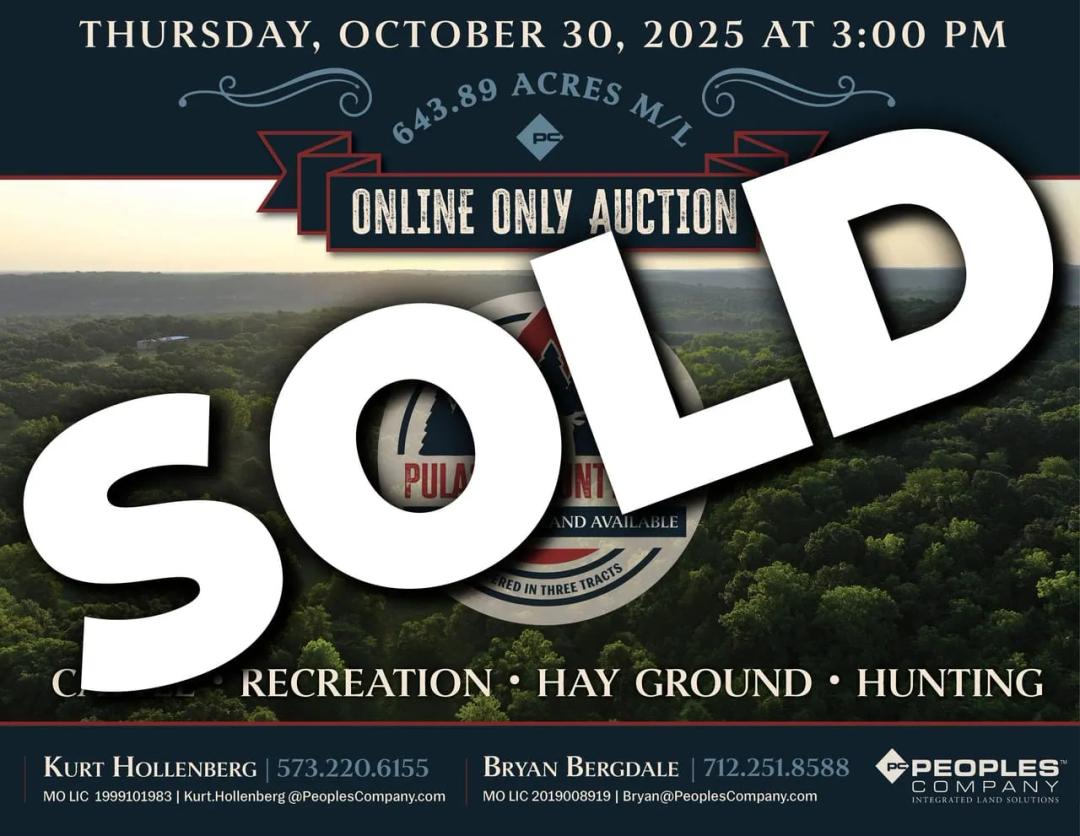 Listing #18590 - 643.89 acres in Pulaski County, MO