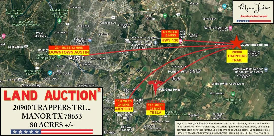 20900 Trappers Trl., Manor TX 78653 Land for Sale at Auction