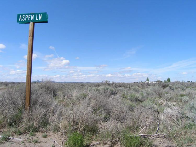 3 adjoining Town Lots 1 block from Christmas Valley Hwy.  All utilities at street