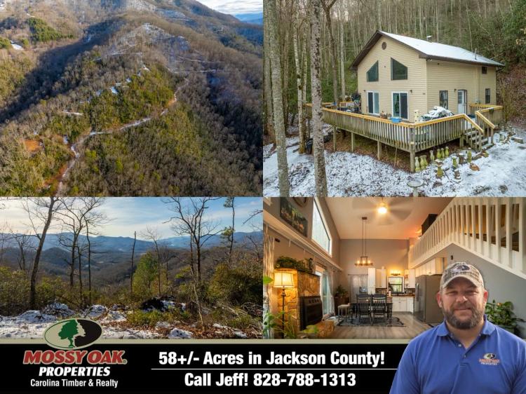 58+/- Acres with Gorgeous Home in Jackson County!