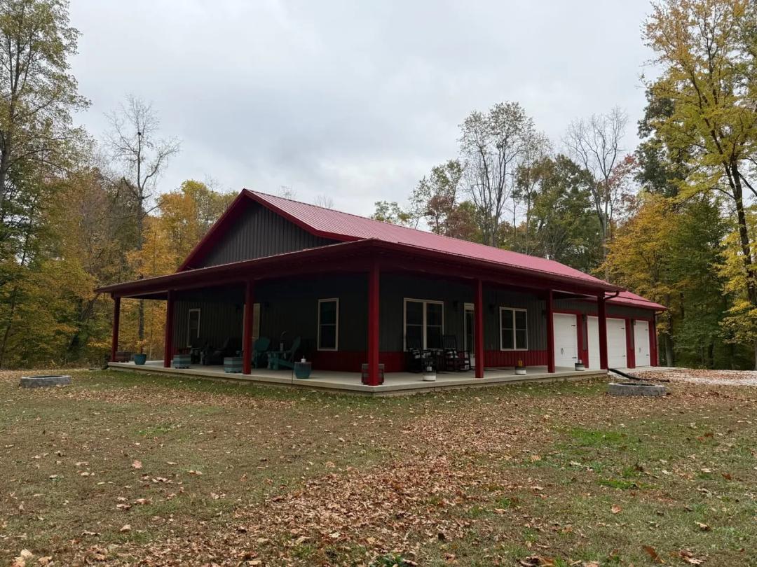 Pole Barn House on 9 Acres