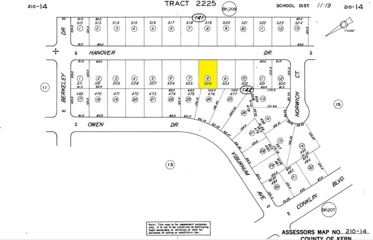 L40082-1 .23 Acre Residential lot in California City, Kern County, CA $8,999
